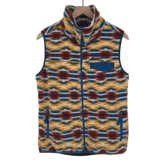 Patagonia Synchilla Wild Desert Prairie Fleece Vest Womens Large #K - Picture 1 of 9
